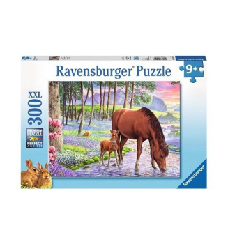 Puzzle 300 Konie o zachodzie słońca